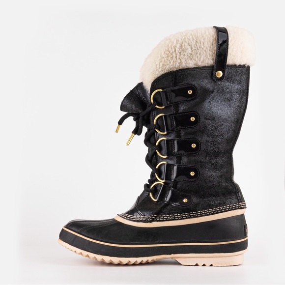 Sorel Joan of Arctic Holiday leather shearling boots Women’s size 11 - Picture 12 of 15